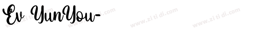 Ev YunYou字体转换